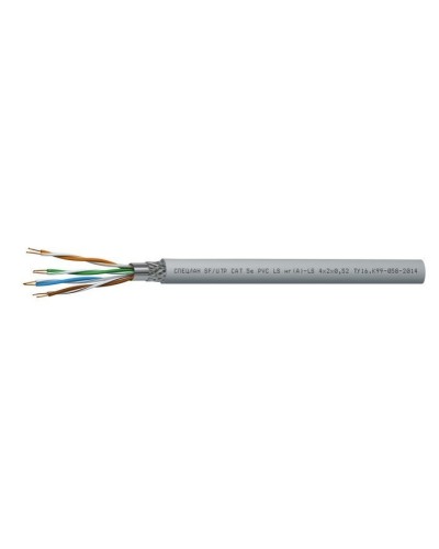 СПЕЦЛАН SF/UTP Cat 5e PVC LSнг(А)-LS 4х2х0,52. Кабель «витая пара» (LAN) для структурированных систем связи. Спецкабель в Миассе