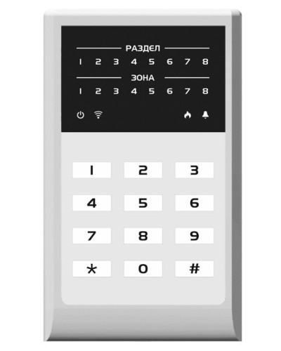 МИРАЖ-КД-04 (grey). Кнопочная кодовая панель. Стелс НПП в Миассе