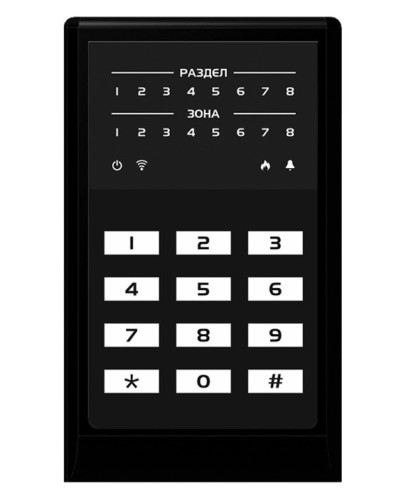 МИРАЖ-КД-04 (black). Кнопочная кодовая панель. Стелс НПП в Миассе
