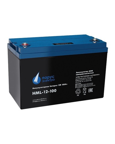 HML-12-100. Аккумулятор герметичный свинцово-кислотный. Связь инжиниринг в Миассе